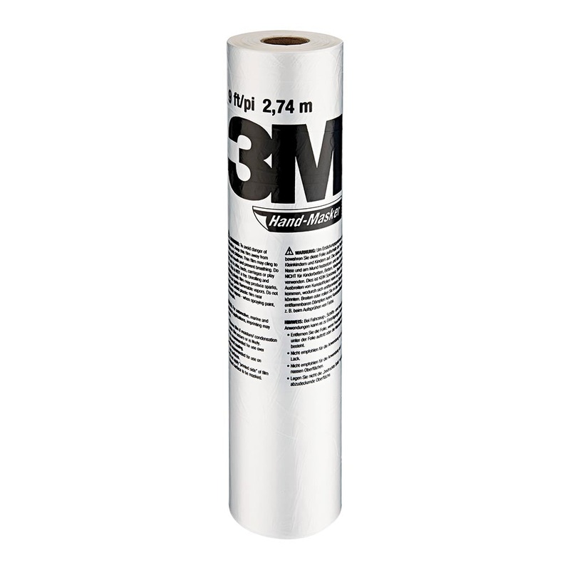 3M Hand-Masker Pre-folder Contractors Plastic 2743mm x 27m