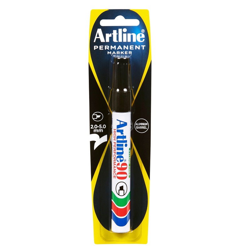 Artline 90 Permanent Marker 5mm Chisel Nib