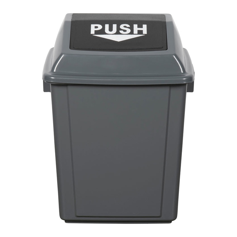 Cleanlink Grey Rubbish Bins With Bullet Lid
