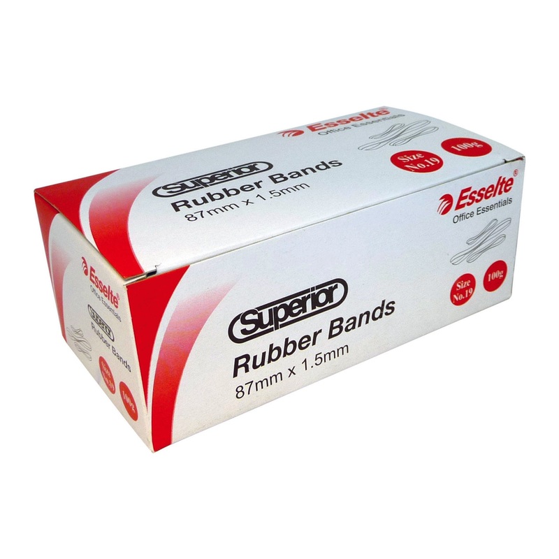 Esselte Superior Rubber Bands 100gm Box