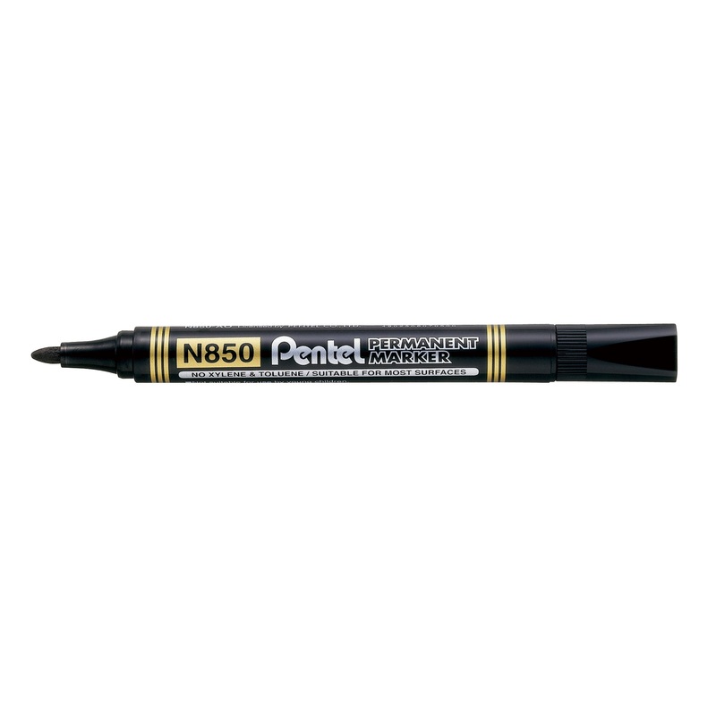 Pentel Permanent Marker N850 Bullet 1.5mm Box Of 12