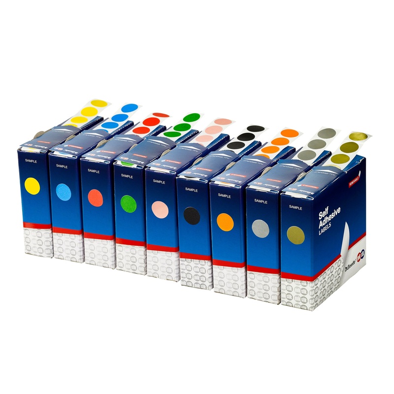 Quikstik Label Dispenser Circle 14mm 1050 Labels