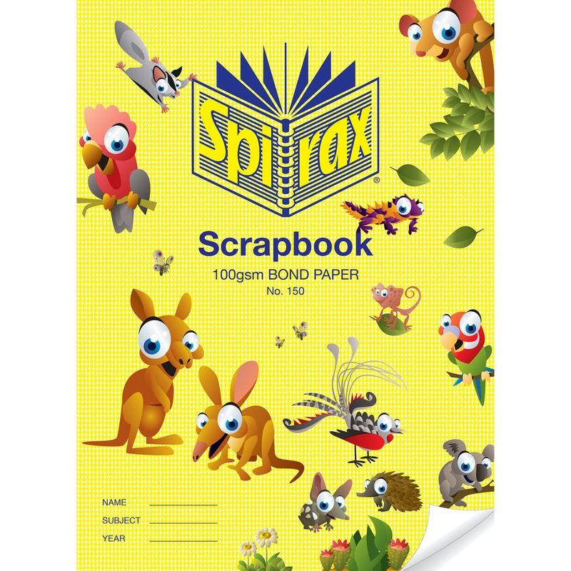 Spirax 150 Scrapbook 64pg 335x245mm 100gsm – Pack Of 10