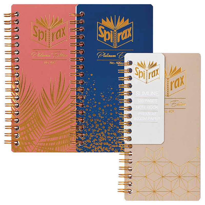 Spirax Platinum Slimline Notebooks – Pack Of 12