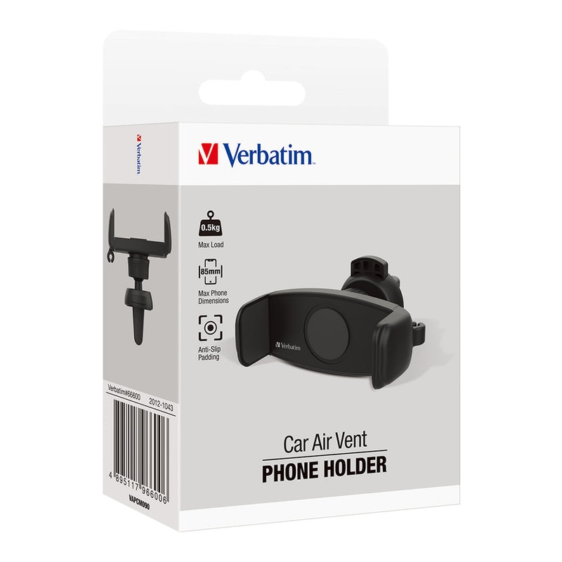 Verbatim Air Vent Black Phone Mount
