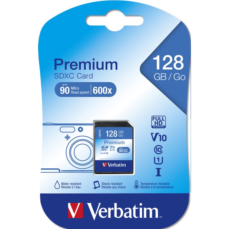 Verbatim SDXC Card 128GB Class 10
