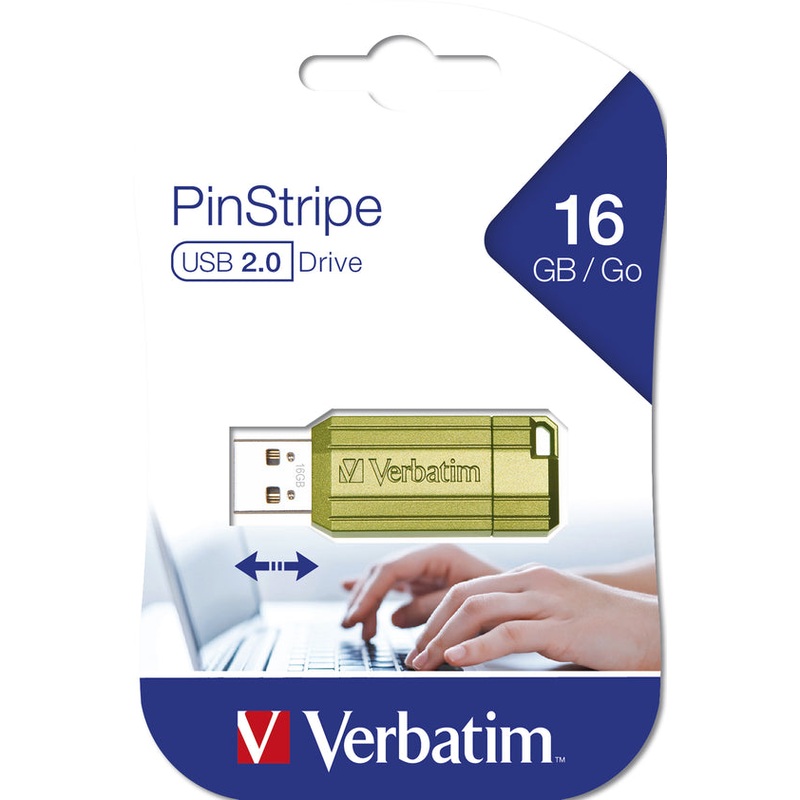 Verbatim Store’n’go Pinstripe USB Drive 16GB Green