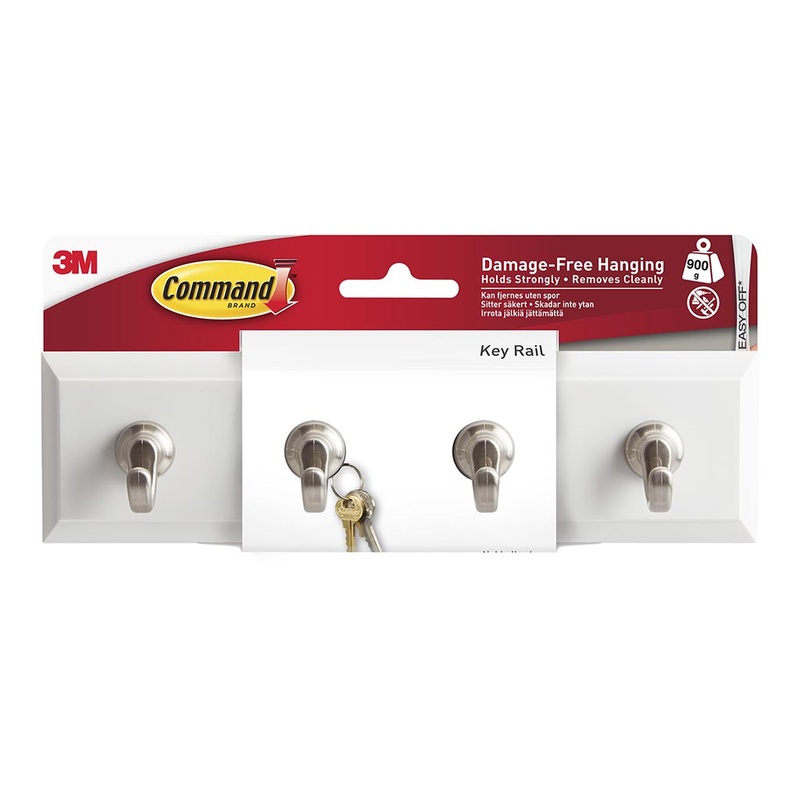 Command Quartz Key Rail