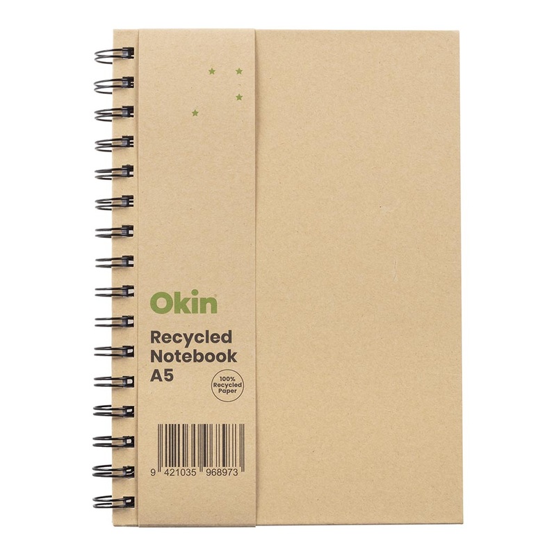 Okin Eco Spiral Hardcover Notebooks