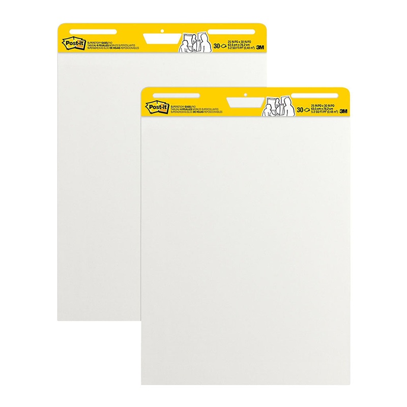 Post-it 635x762mm Super Sticky Easel Pad Pack of 2