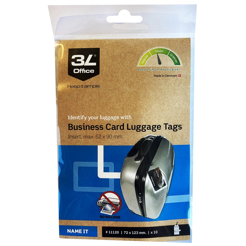 3L Luggage Tags 40x165mm – Pack Of 4