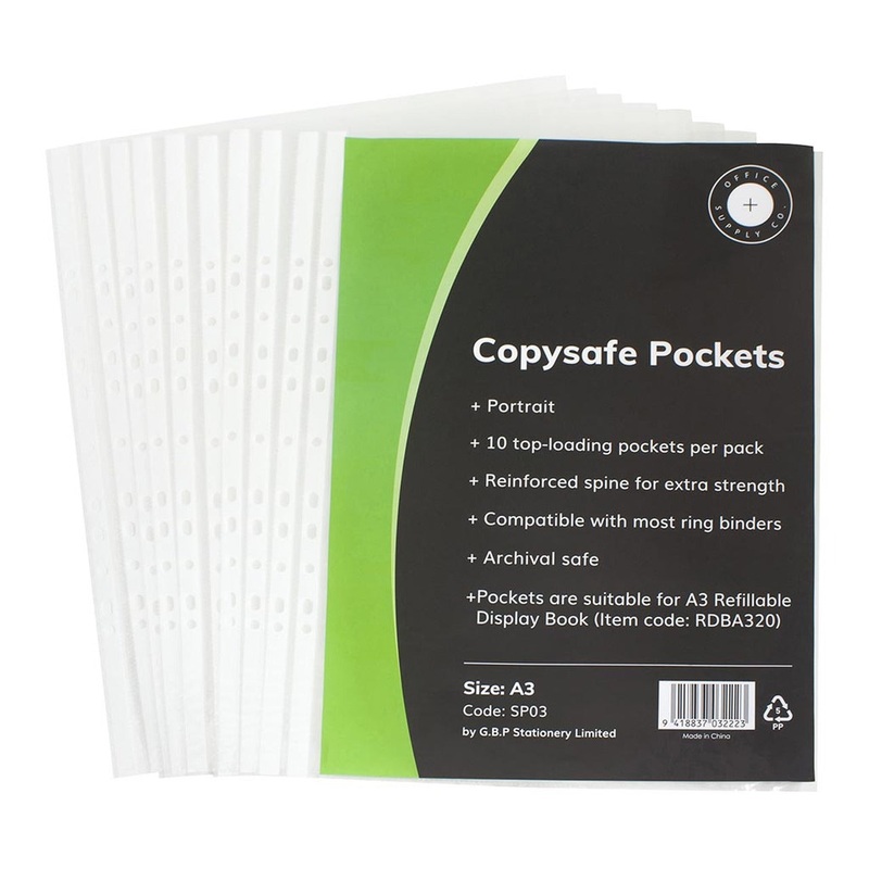 OSC Copysafe Pockets A3 – Pack Of 10