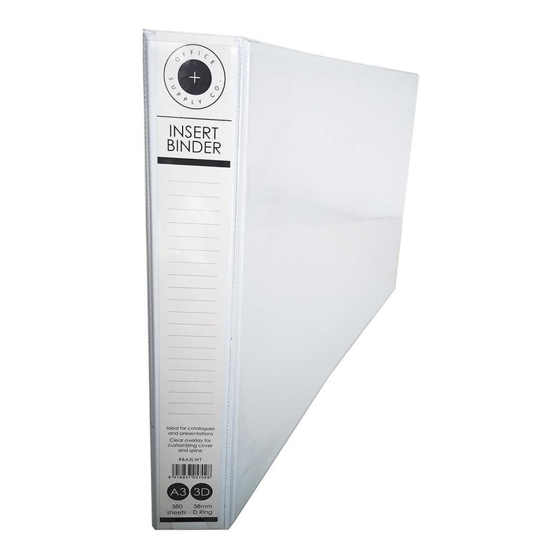 OSC Insert Binder A3 3d Landscape 38mm White