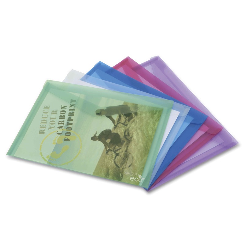 Rapesco Eco Popper Wallet A4 Pack 5