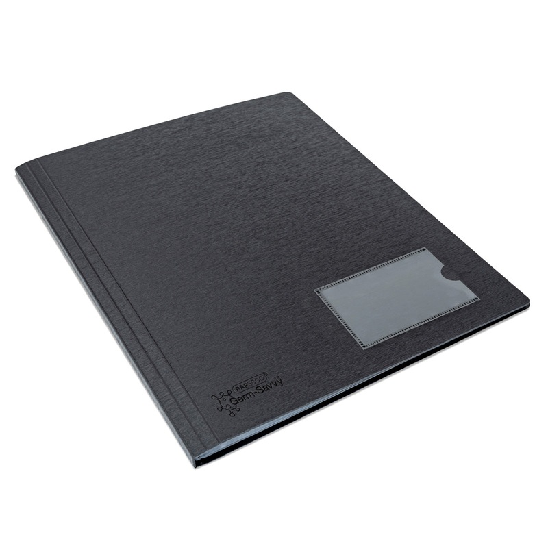 Rapesco Germ-savvy Antibacterial A4 Hardcover Display Book Black