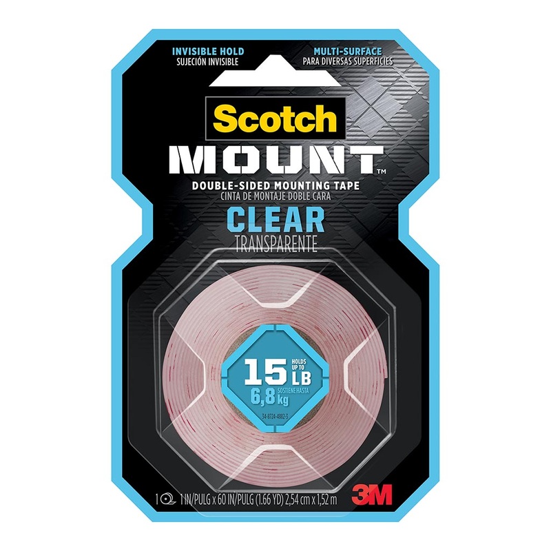 Scotch Clear 25mm x 1.5m Mounting Tape