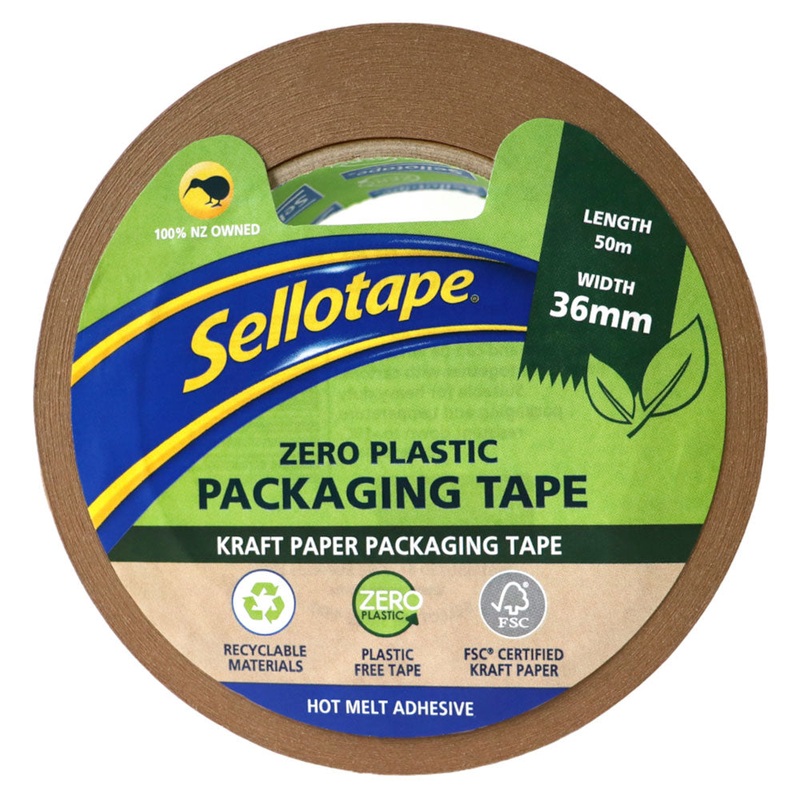 Sellotape Zero Plastic Kraft Paper Packaging Tapes