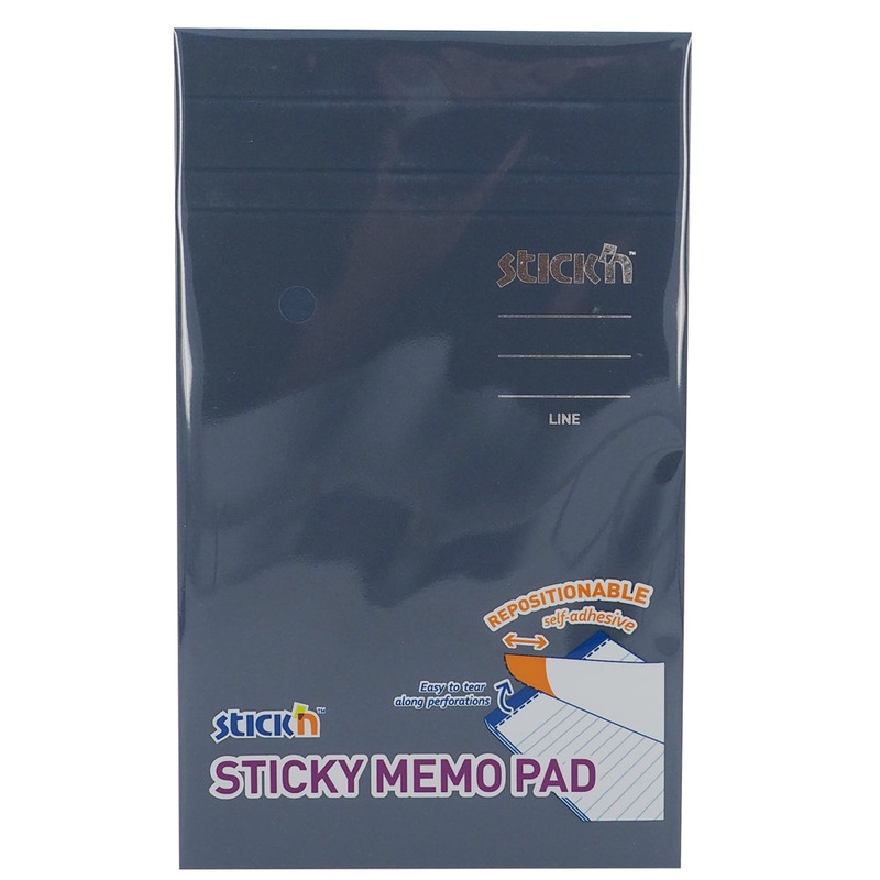 Stick’n Memo Pad 50 Sheets 190.5x114mm Lined