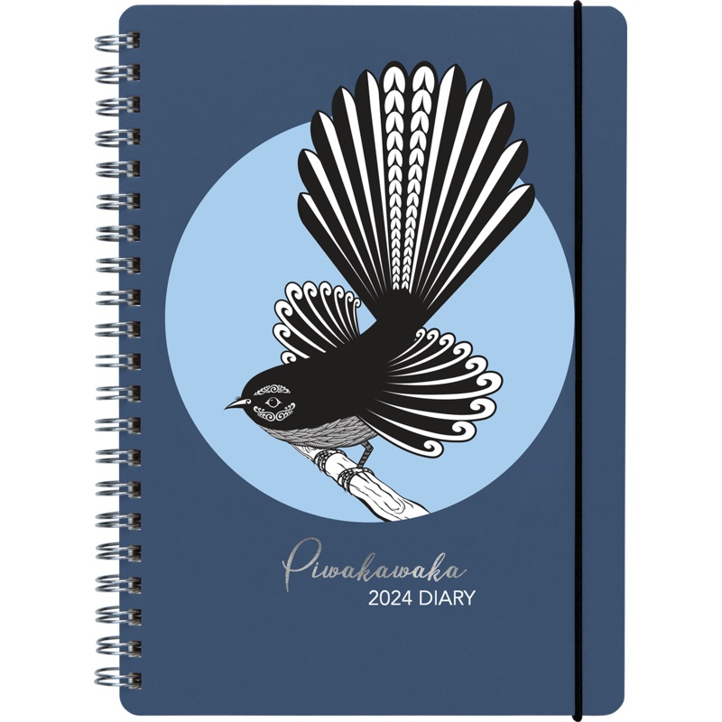 Collins Diary A51 Wiro New Zealand Birds Piwakawaka