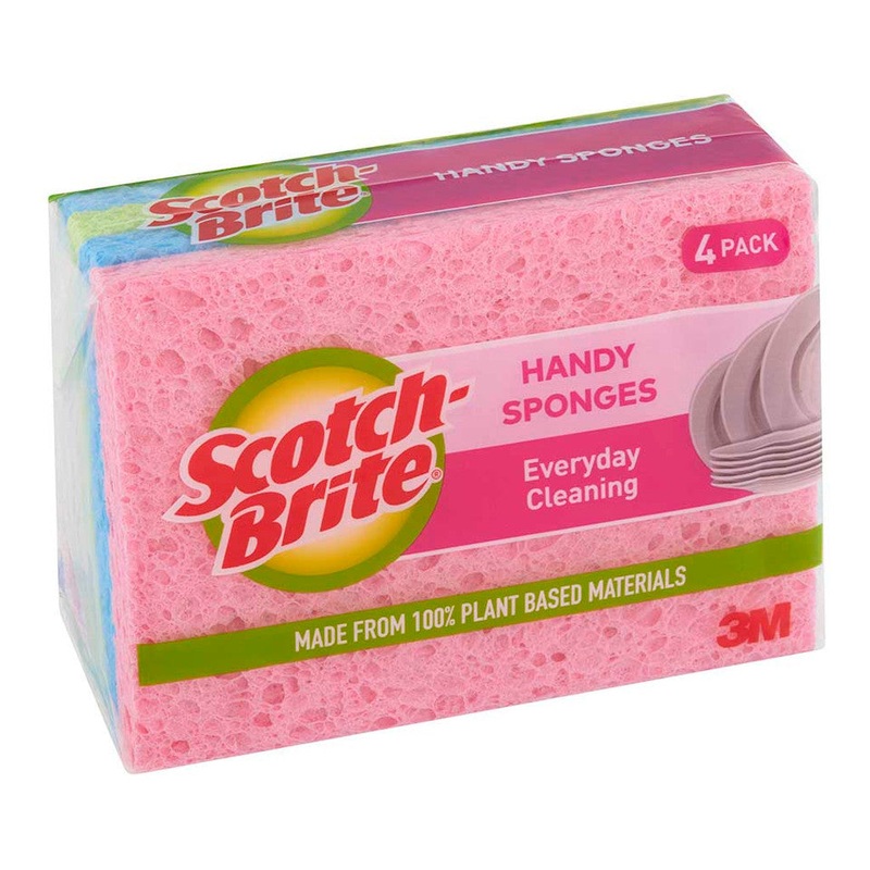 Scotch-Brite Handy Sponge Antibacterial Pack Of 4