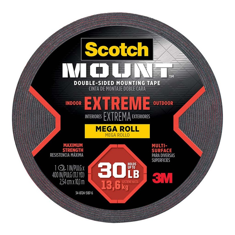 Scotch Extreme Mounting Tape 414h-L Mega Roll 2.54cm X 10.1m