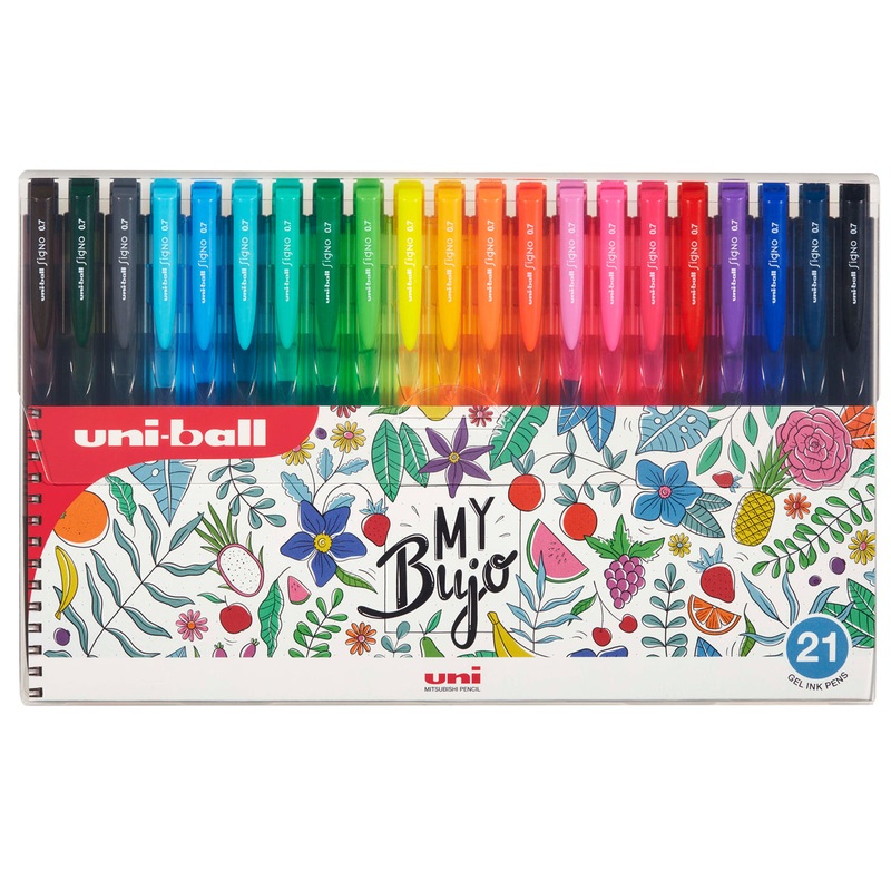 Uni Signo RT1 0.7mm Assorted Retractable Pens Set of 21