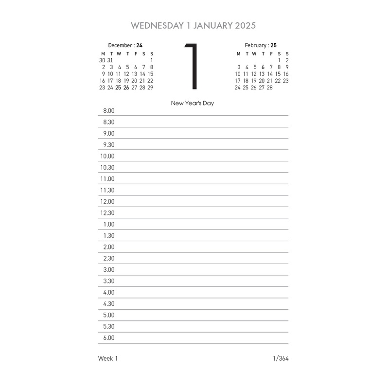 Collins 13E Side Opening  Calendar Refill