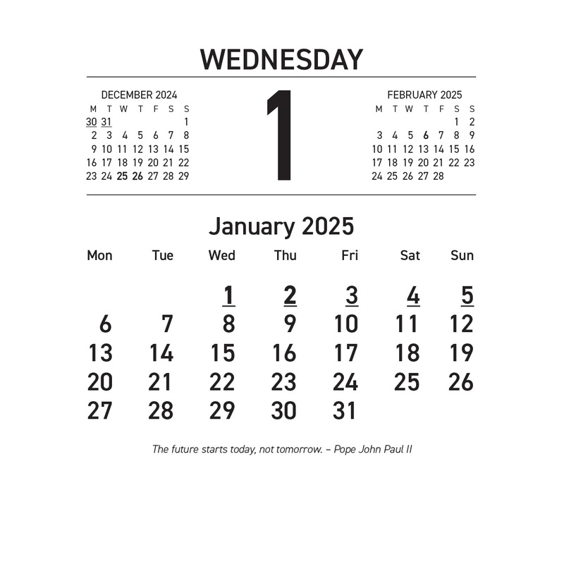 Collins 13H Top Opening Calendar Refill