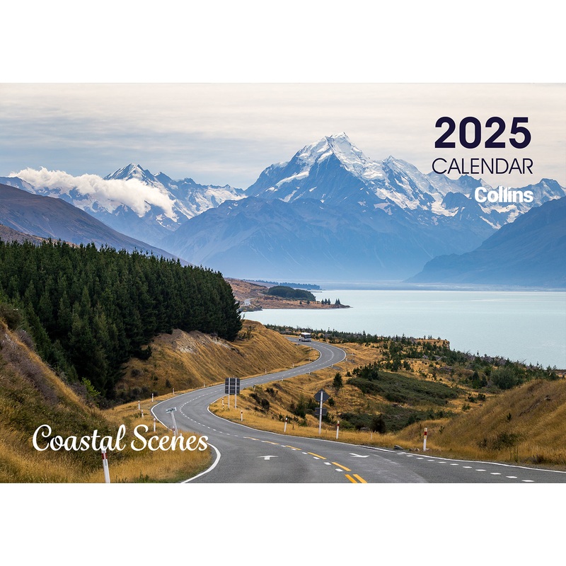 Collins A4 NZ Coastal Scenes Wall Calendar