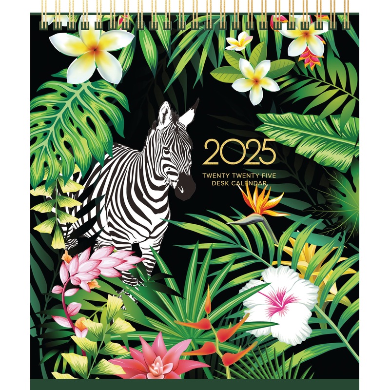 Collins Beautiful Blooms Desk Calendar