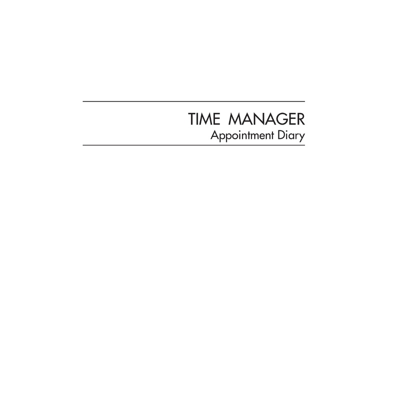 Collins MDA51A-TM Time Manager Diary Refill