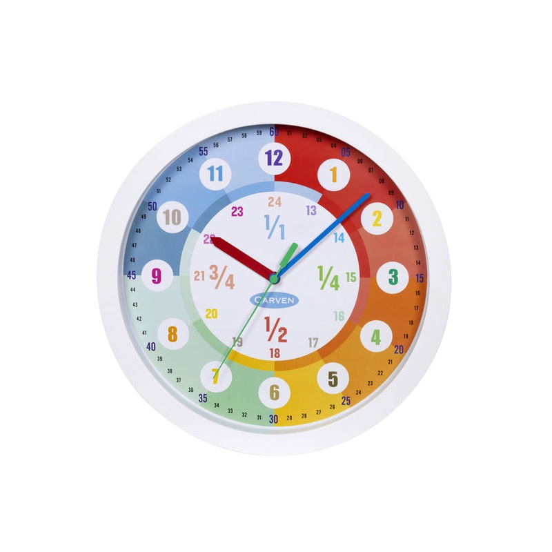 Carven Educational 300mm 24hr Wall Clock
