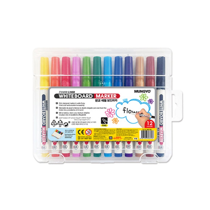 Mungyo Fine Whiteboard Markers Set of 12