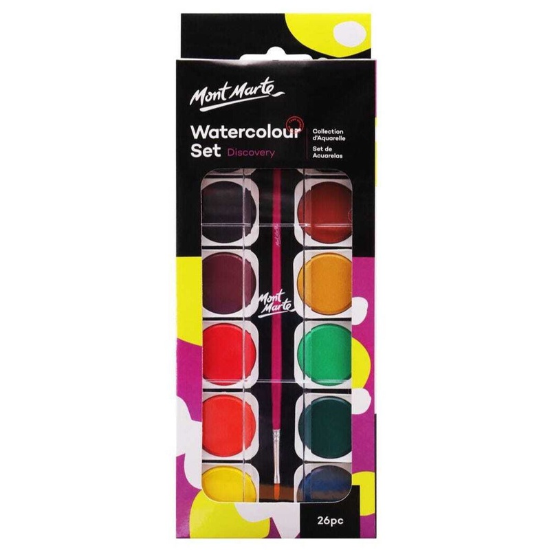 Mont Marte Discovery Studio Watercolor Painting Set 26pc