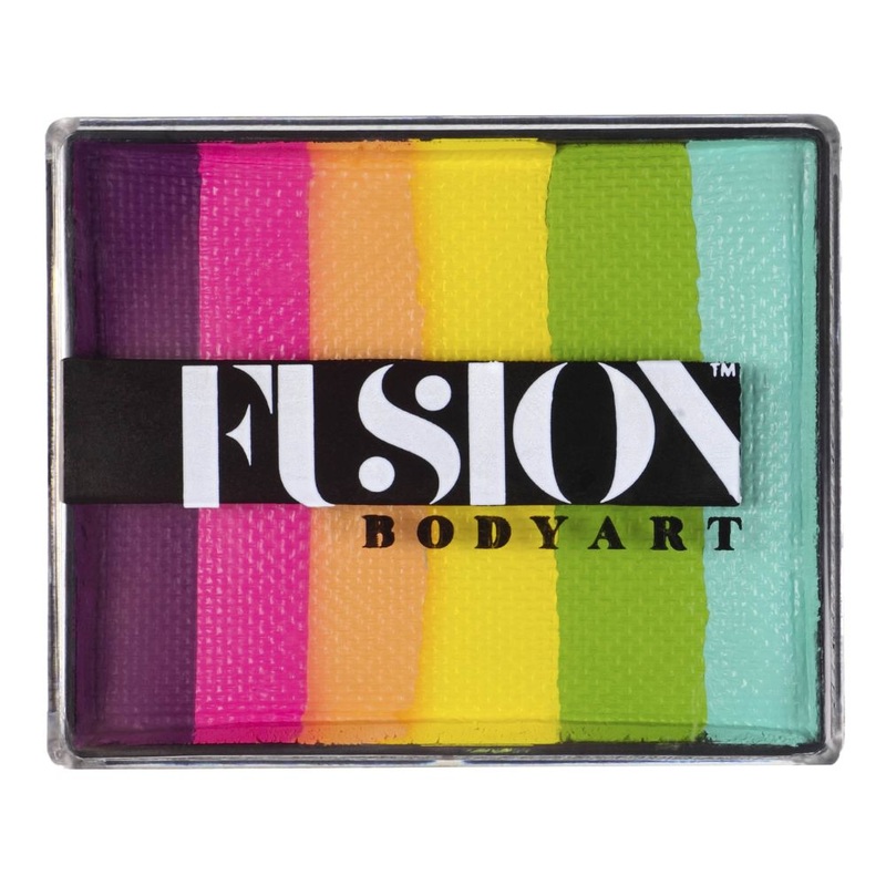 Fusion Body Art Face Paint – Rainbow Cake | NEW Unicorn Party 50gr by Jest Paint