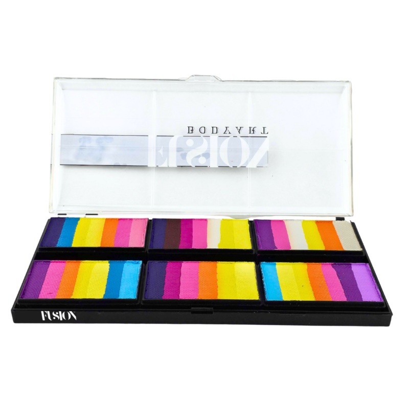 Fusion Body Art | Petal Face Painting Palette | NEW! Leanne’s Vivid Rainbow – Discontinued