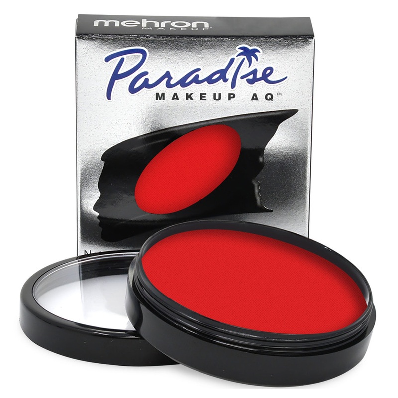 Paradise FX Paint By Mehron | NEON UV GLOW – (Red) VULCAN  40gr (Non-Cosmetic Special FX)