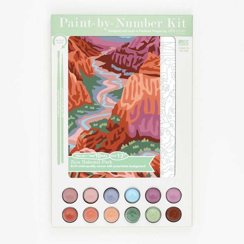 Zion National Park Paint-by-Number Kit
