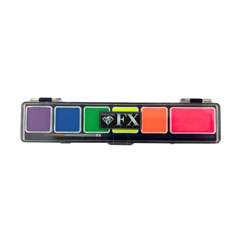 Diamond FX Paint – 6 Color Extra Small Neon  Palette (SFX – Non Cosmetic)