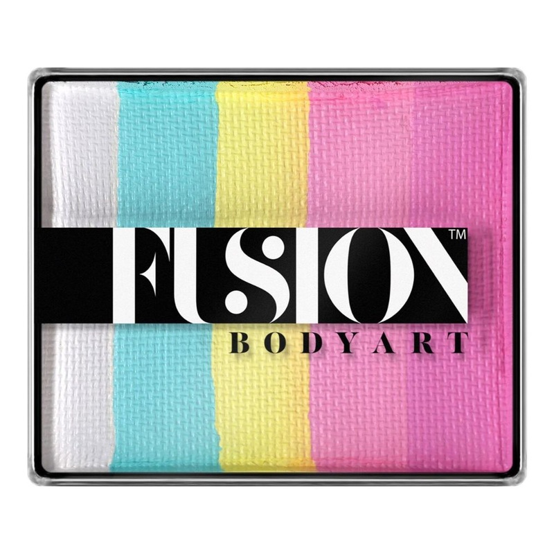 Fusion Body Art Face Paint – Rainbow Cake | Lodie Up – Cotton Candy Rainbow Cake 40gr