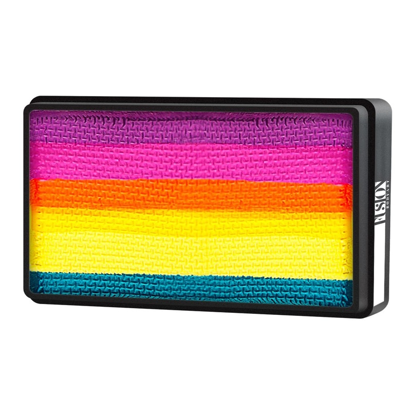 Fusion Body Art Face Paint | Split Cake – NEW Vivid Rainbow Cake by Leanne Courtney 30gr