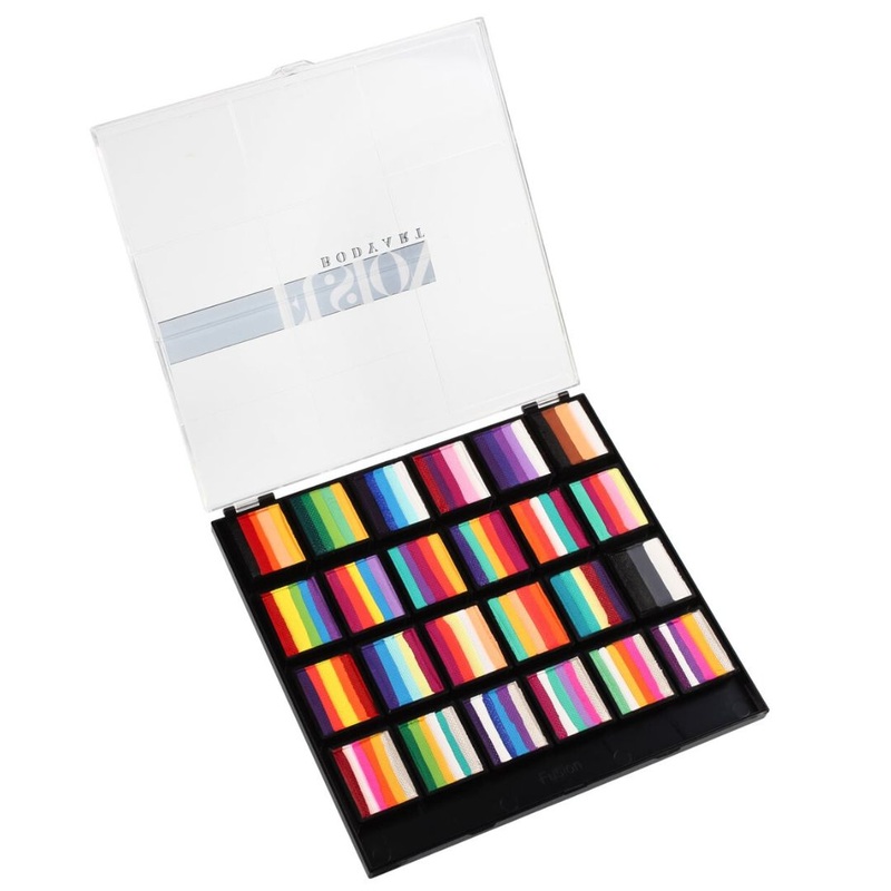 Fusion Body Art |  Spectrum Face Painting Palette – 24 Combos –  Rainbow Paradise