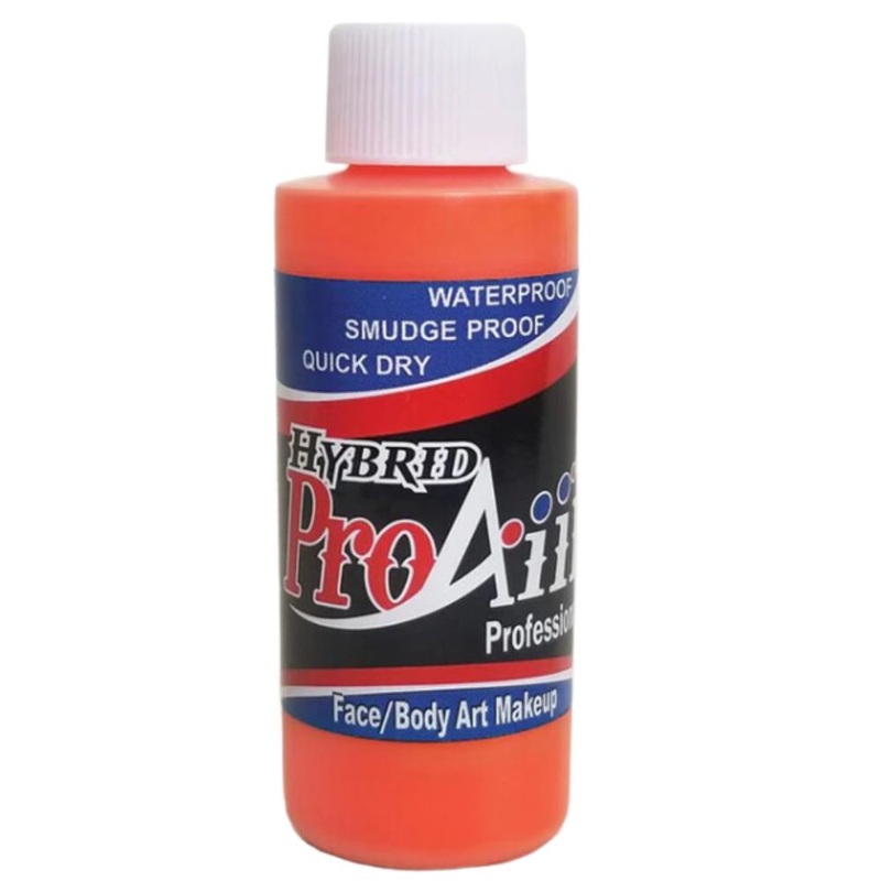 ProAiir ATOMIC Alcohol Based Hybrid Airbrush Paint – UV Isotope Orange (4oz) (SFX – Non Cosmetic)