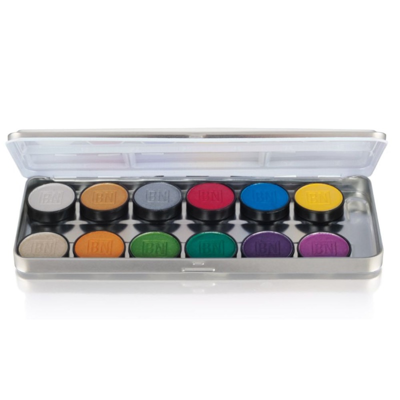 Ben Nye |  (LUK-12)  Lumiere Grande Colour 12 Color Powder Palette