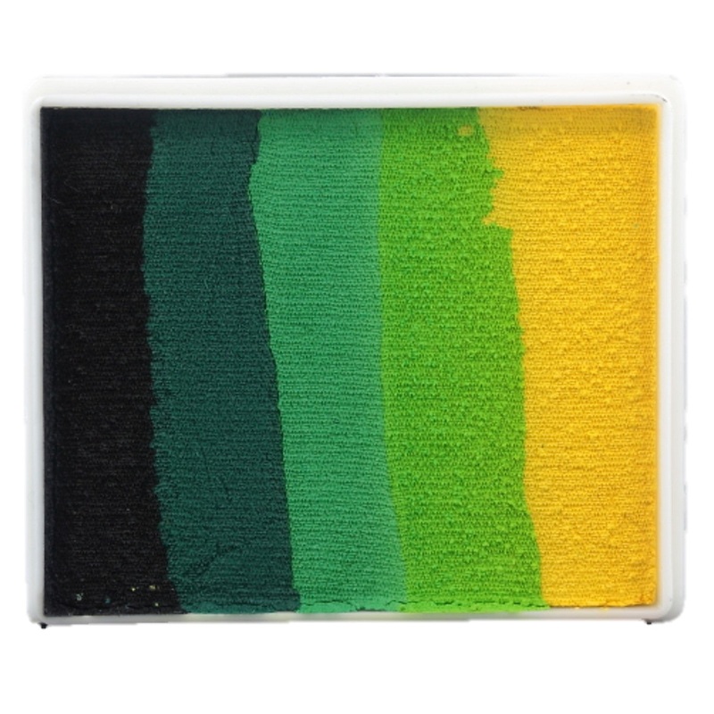 DFX Face Paint Rainbow Cake  – LARGE GREEN CARPET – (RS50-8)  Approx. Net Wt. 1.48oz/40gr #8