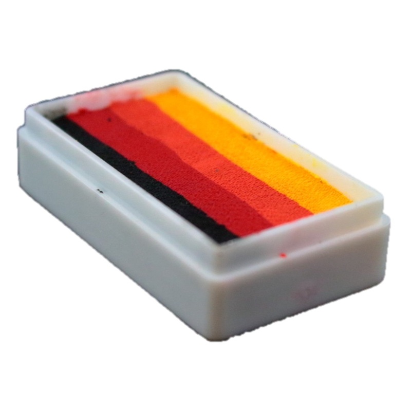 DFX Face Paint Rainbow Cake – Small Inferno (RS30-13)  Approx. 14ml / .47 fl oz    #13