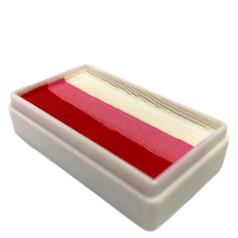 DFX Face Paint Rainbow Cake – Small Strawberry Delight  (RS30-23)  Approx.  14ml/.47 fl oz    #23