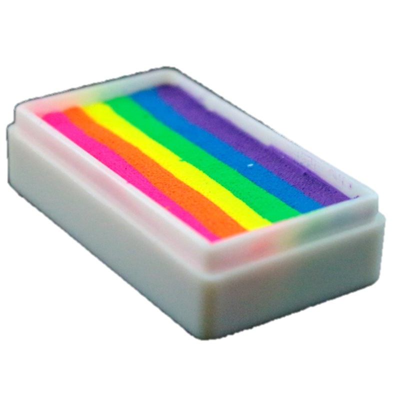 DFX Special Effects Paint Rainbow Cake – Small Neon Nights (RS30-7) Approx. Net 14ml /.47 fl oz  #7 (SFX – Non Cosmetic)
