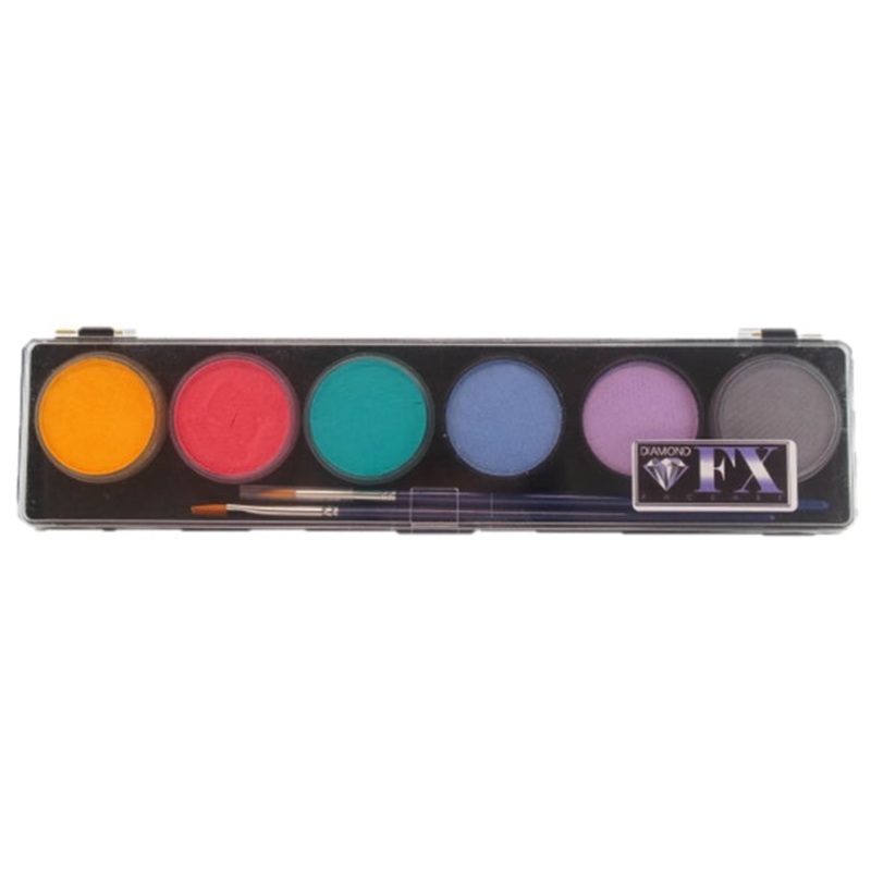 Diamond FX Face Paint  – 6 Color Pastel Palette