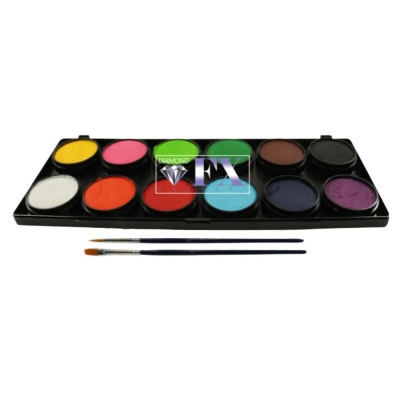 Diamond FX Face Paint – Large 12 Color Essential Palette